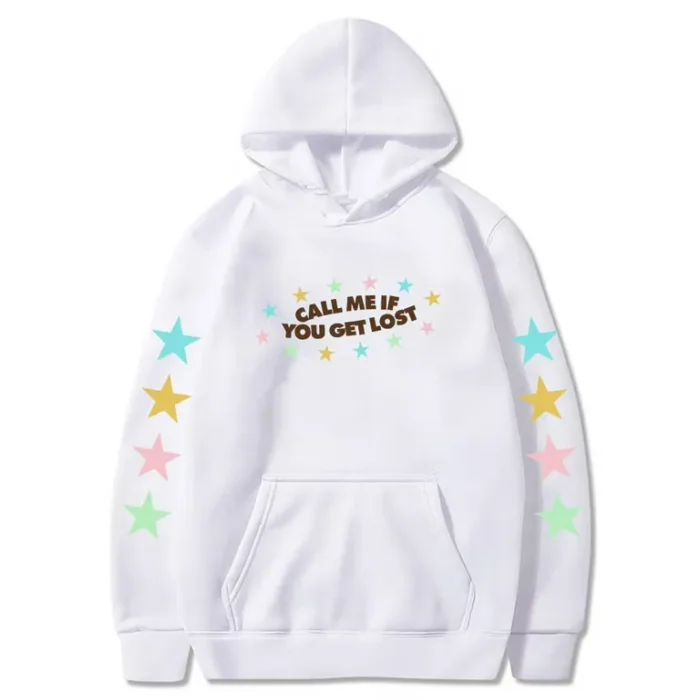 White Call Me If You Get Lost Hoodie